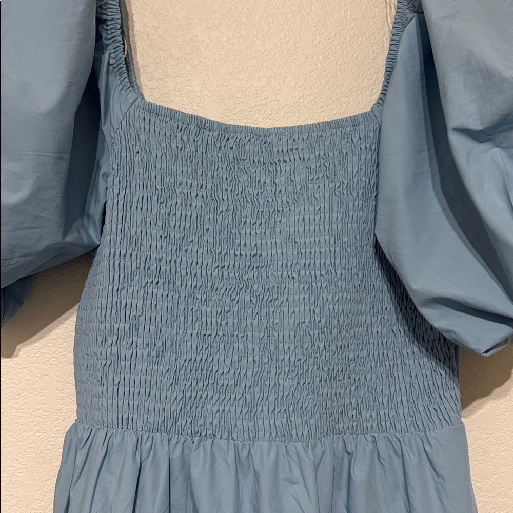 Baltic Born Elegant Cindy Blue Puff Sleeve Dress - Picture 7 of 8